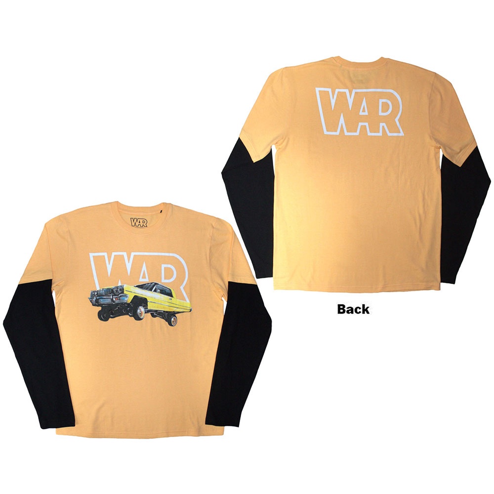 War - Car Longsleeve shirt - Creme/Zwart